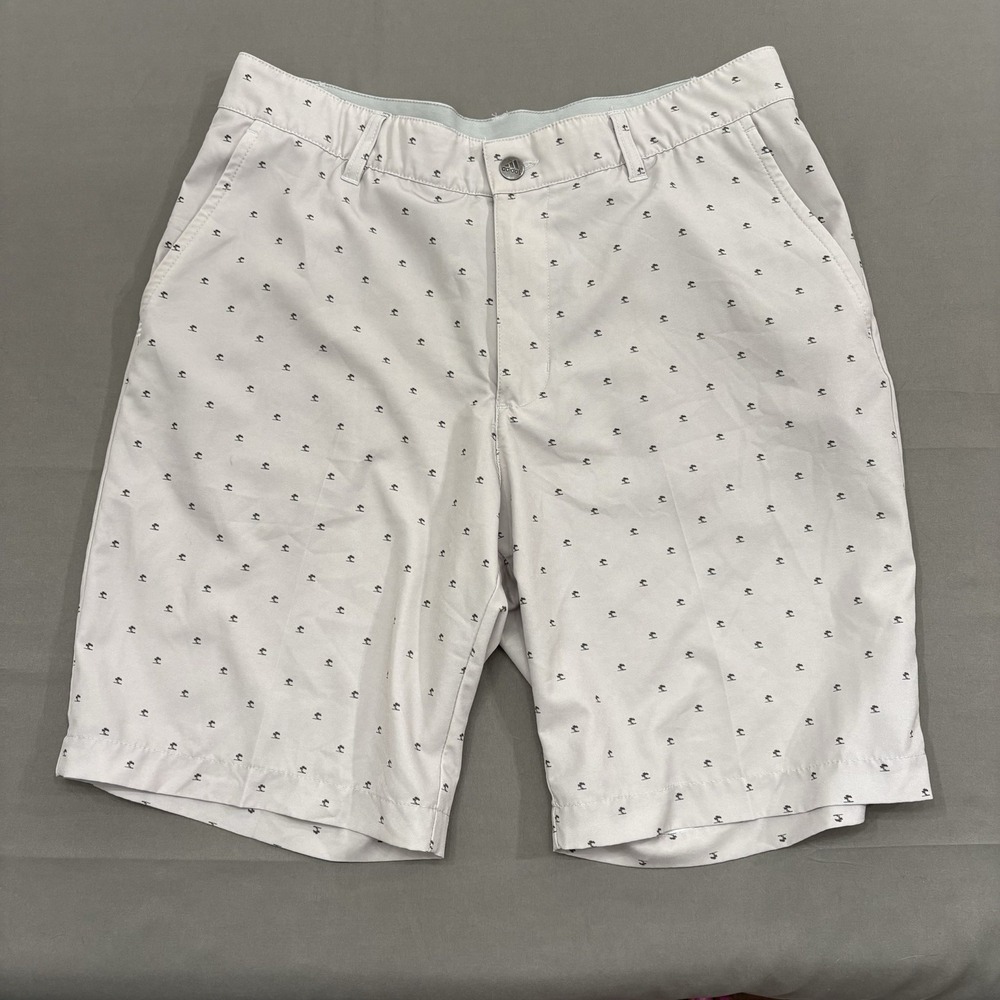 Adidas Golf Shorts Gray Performance Stretch Flat Front Performance Men Size 32